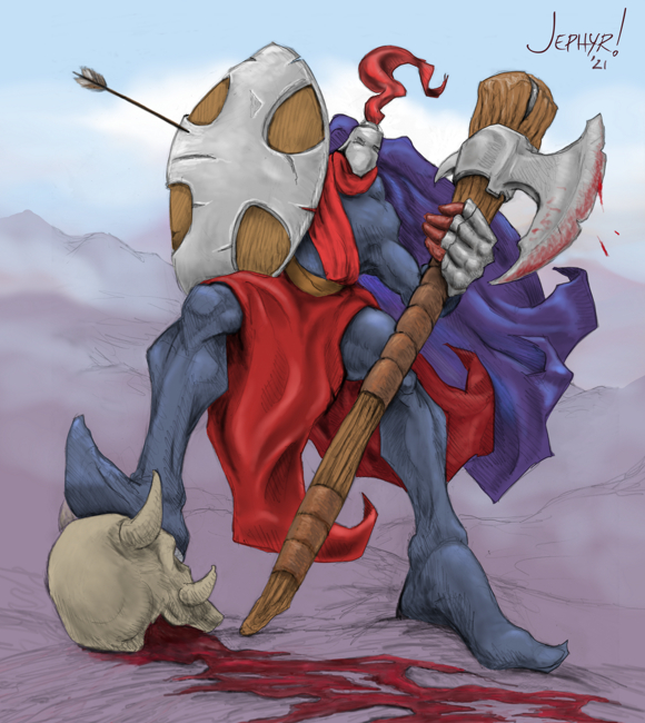 'Battle Tested' &mdash; Digital Painting - Copyright 2021 - Jephyr - All Rights Reserved